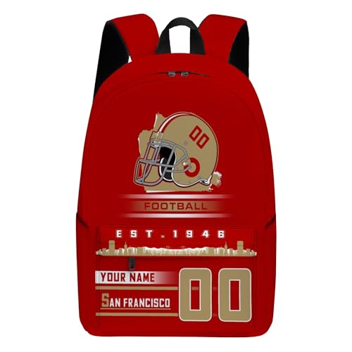 Custom San Francisco 3-Piece Set Backpack with Lunch Bag Pencil Case Personalized Name Number School Book Bags Customized Backpack Set Gifts for Girls Boys Fans2