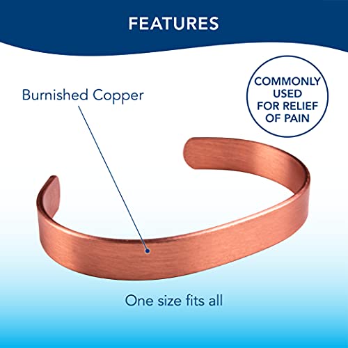 Apex Copper Bracelet, Solid Band4