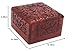 Handmade Wooden Jewellery Box for Women Jewel Organizer Hand Carved with Intricate Full Kashmiri Carvings Wood Jewel Organizer Jewelry Box for Woman Gift(4 X 4 Inch)