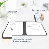 NEWYES Dry Erase Small Whiteboard A5 Notepad, Mini Desk White Boards with Erasable Pens, 21 x 34 cm Double Sided Portable Memo Whiteboard to-do List for Office Supplies School Study Essentials - Image 3