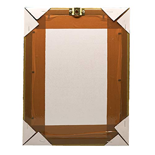 Image of ADA Handicraft Maa Lakshmi Ganesh Saraswati Devi Wood Pooja Photo Frame (35 x 25 cm, Multicolour)