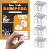 Rubber Feet for Cutting Board, 20PCS Rubber Bumpers Self Adhesive, Clear Rubber Bumper Pads, Square Adhesive Bumper Pads for Speakers, Laptop, Appliances