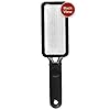 Microplane Colossal Foot File Scraper - The Original Stainless Steel Foot Rasp, Dead Skin/Callus Remover for Feet, Gentle Foot Scrubber, Pedicure Tools for Salon-Quality Foot Care, Black