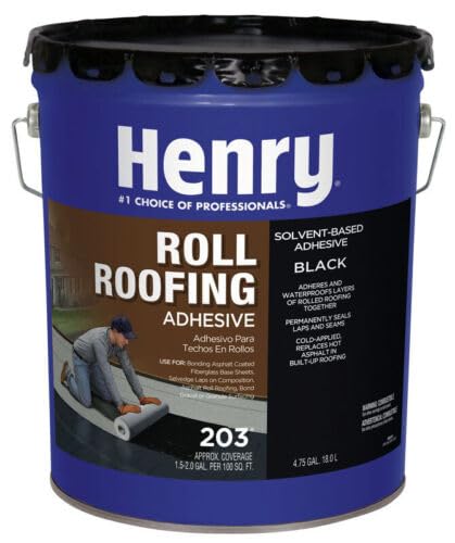 Replacement for fits Henry Smooth Black Solvent-Based Cold-Ap Roof And Lap Adhesive 4-3/4 gal