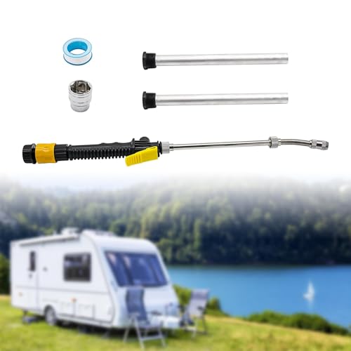 Image of 5 Pack RV Water Heater Anode Rod and Flush Wand, 9.25 inchL x 3 /4 inch NPT Thread Magnesium Rod Fits for Suburban and Mor-Flo, Camper Hot Water Tank Cleaning Rinser