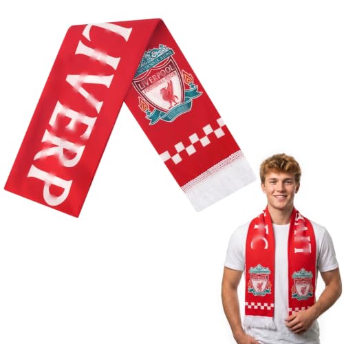 Wirhaut Scarf Football Scarf Men Women 2026 World Cup Theme Supporter Scarves Red White Football Gifts for Soccer Match Sporting Events Fans Collectible Souvenir Scarves