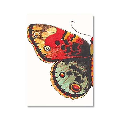 Póster de pared de mariposa nórdica moderna en pack de 2 2