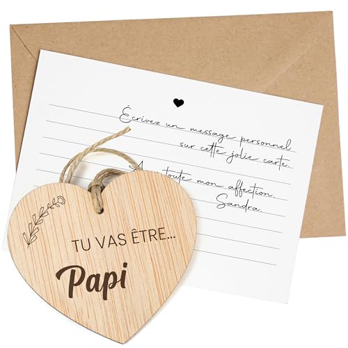 CONTRAXT Idée Cadeau Annonce Grossesse Futur Grand-Père. Idee Carte Cadeau Papy Annonce Grossesse Originale Grand-Père Naissance Surprise (Grand-Père)