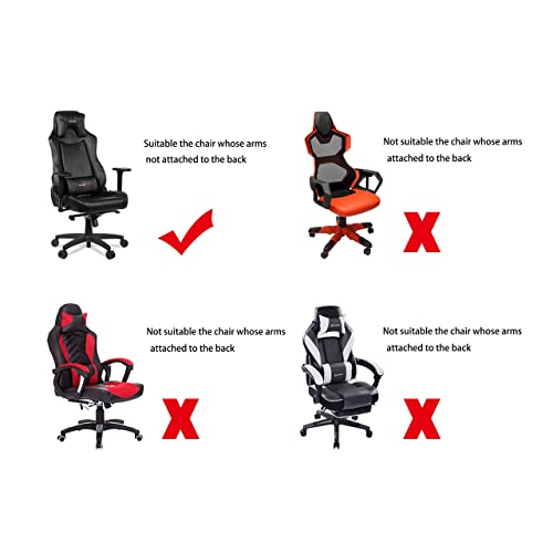 Saraflora Gaming Chair Covers Stretch Washable Computer Chair Slipcovers For Armchair, Swivel Chair, Gaming Chair,Computer Boss Chair (Pink, X-Large) #TOP6