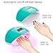 MINI LOP LED Gel Nail UV Light 50W UV LED Nail Lamp Led Nail Light for Gel Nails with Auto-Sensor LCD Display (Blue Sky)