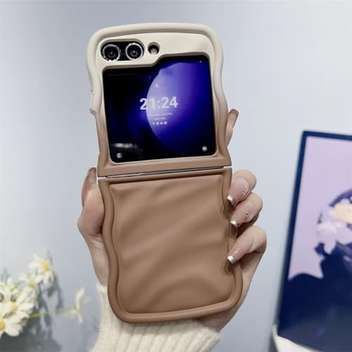 Coque pour Samsung Z Flip 5 finition courbe 3D double dégradé de couleur chic