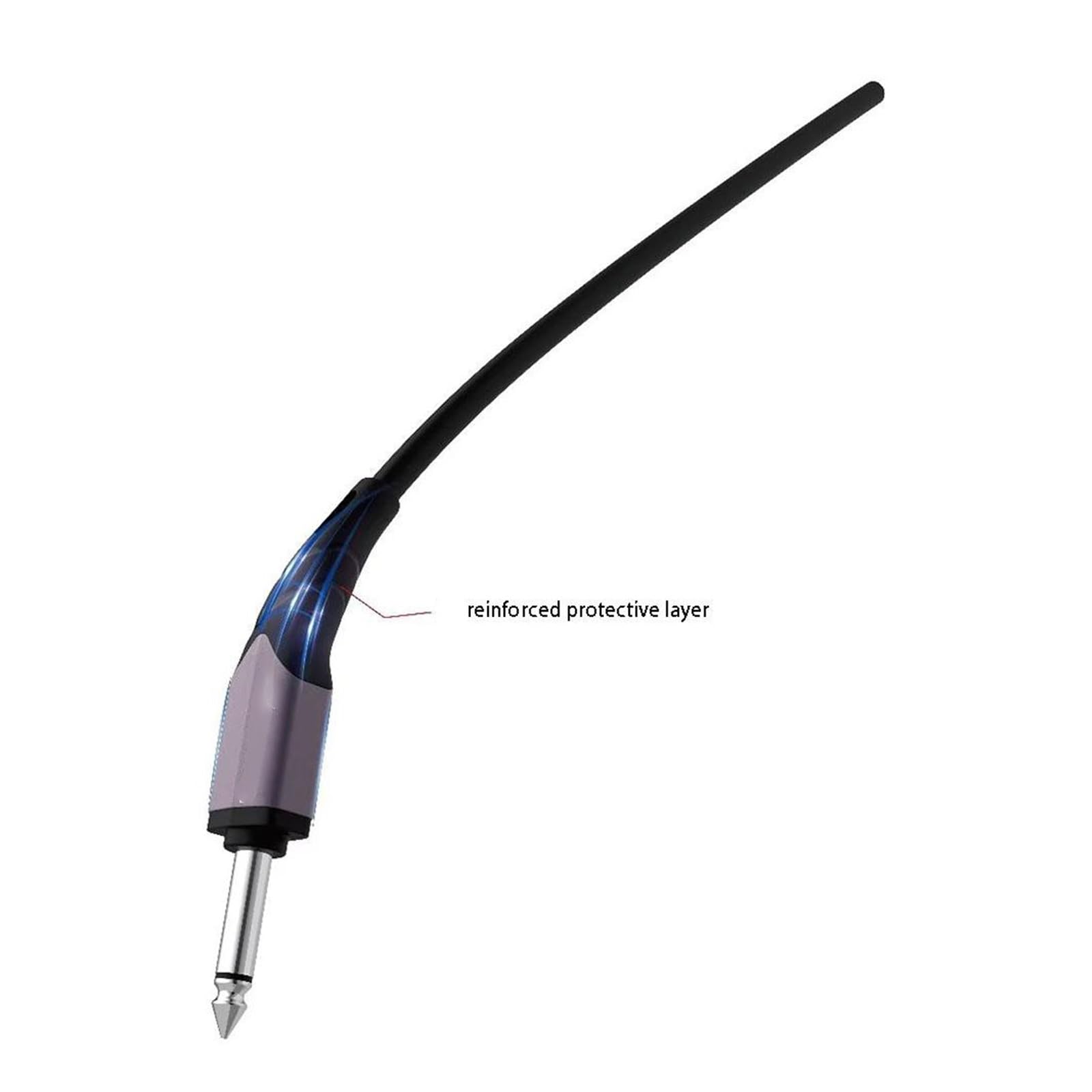 kabel audio do gitary 6.35mm Kabel Audio Gitary Rezystory O Niskim Poziomie Szumów Przewód Adaptera Głośnika Transmisji Sygnału (Color : 6m)