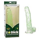 CalExotics Naughty Bits I Leaf Dick Glow-in-The-Dark Grass Leaf Dildo - SE-4410-64-3