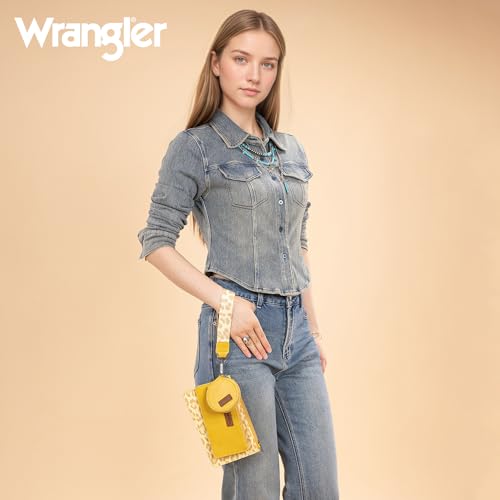 Image of Montana West X Wrangler Keychain Wallets for Women Dual Pouch Wristlet