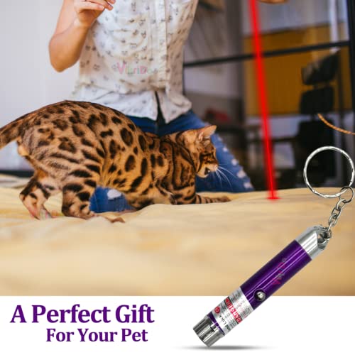 Image of VikriDA Red Light Laser Beam Pointer Toy - Action Hero Series with 4 Interchangeable Projection Caps for Kids Fun & Party Play - Red