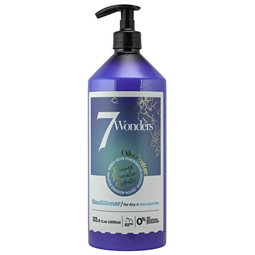 7 Wonders Nourishing Conditioner with Pure Organic Oils of Almond, Marula, Argan, Olive, Macadamia, Coconut & Jojoba 33.8 fl. Oz.