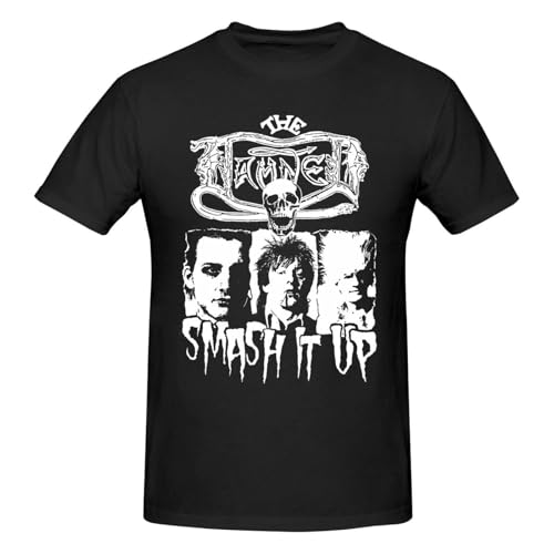 The Band Damned Shirt Men's Standard Short Sleeve T-Shirt Youth Versatile Top Black