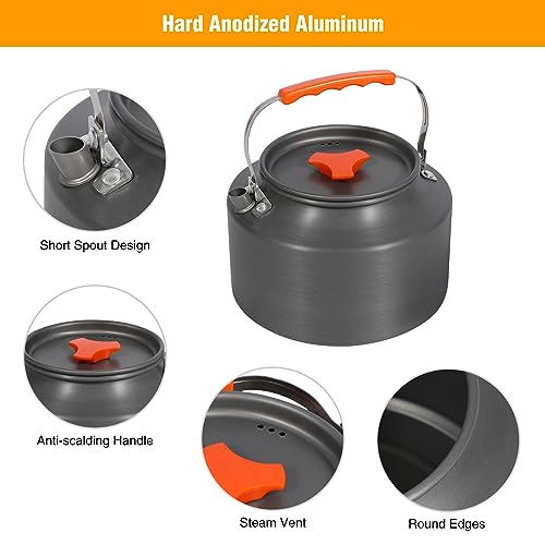 Bouilloire de camping en aluminium 2L robuste et ultra légère
