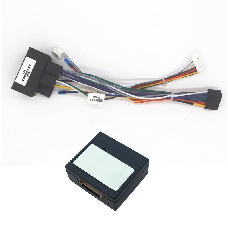 Car Radio Stereo for Audio 16PIN Power Wiring Harness Cable Adapter with Canbus Box for Ford for Mondeo 07-10/Focus 07-11/C-MAX 07-10 - (Color Name: Cable and canbus)