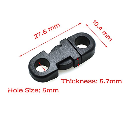 25Pcs Mini Straight Release Buckles Belt Buckle Bra Accessories Cat Collar Black #TOP1