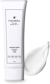 ふくびすい 福美水 トラブルレス肌 UVクリーム (顔 からだ用) 50g SPF48 PA+++ 紫外線 吸収剤フリー 肌にやさしい 日焼け止め 子供にも使える 日焼け止めクリーム 敏感肌 乾燥肌 ノンケミカル ウォータープルーフ 化粧下地 UVケア 紫外線ケア FUKUBISUI