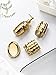 Bathroom Accessories Set, Golden Mosaic Ceramic Bathroom Accessory Sets Include Lotion Dispenser, Toothbrush Holder Tumbler, and Soap Dish
