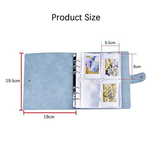 MUZIRI KINOKOO 200 Pockets Photo Album for 3-inch Film Fuji Instax Mini EVO/Mini 12/11/9/8/7+/25/90 Camera Photo Digital Photography PU Leather Album Grey - Image 4