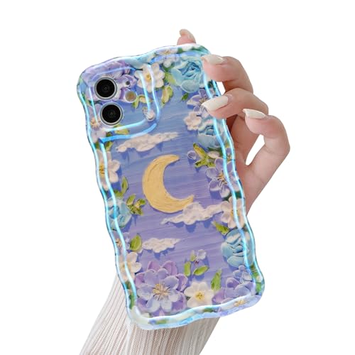 Coque iPhone 11 fleur violette QLTYPRI protection antichoc