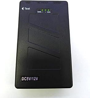 12V DC 3800mah / 5V USB 5800mah 30W 45.6Wh Rechargeable Lithium Ion, Li-ion Battery Pack Power Bank for CCTV Cameras, LED Strip Lights and more. With UK Charger
