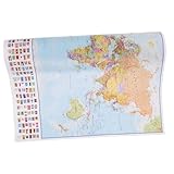 cadre multi photos maison du monde Carte murale monde : couleurs vives créent la sensation nature originale et chef-d'œuvre, vous apportant une expérience merveilleuse, cartes monde