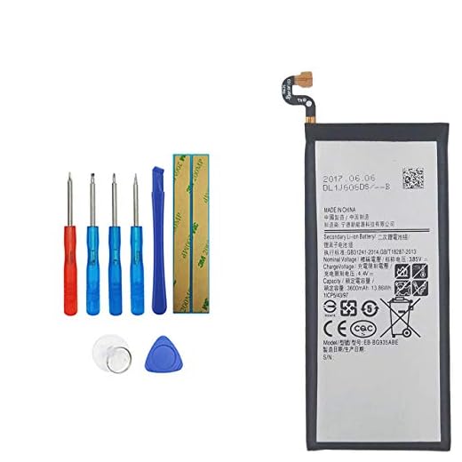 Upplus EB-BG935ABE ersättningsbatteri kompatibelt för Samsung Galaxy S7 Edge SM-G935F med verktygssats