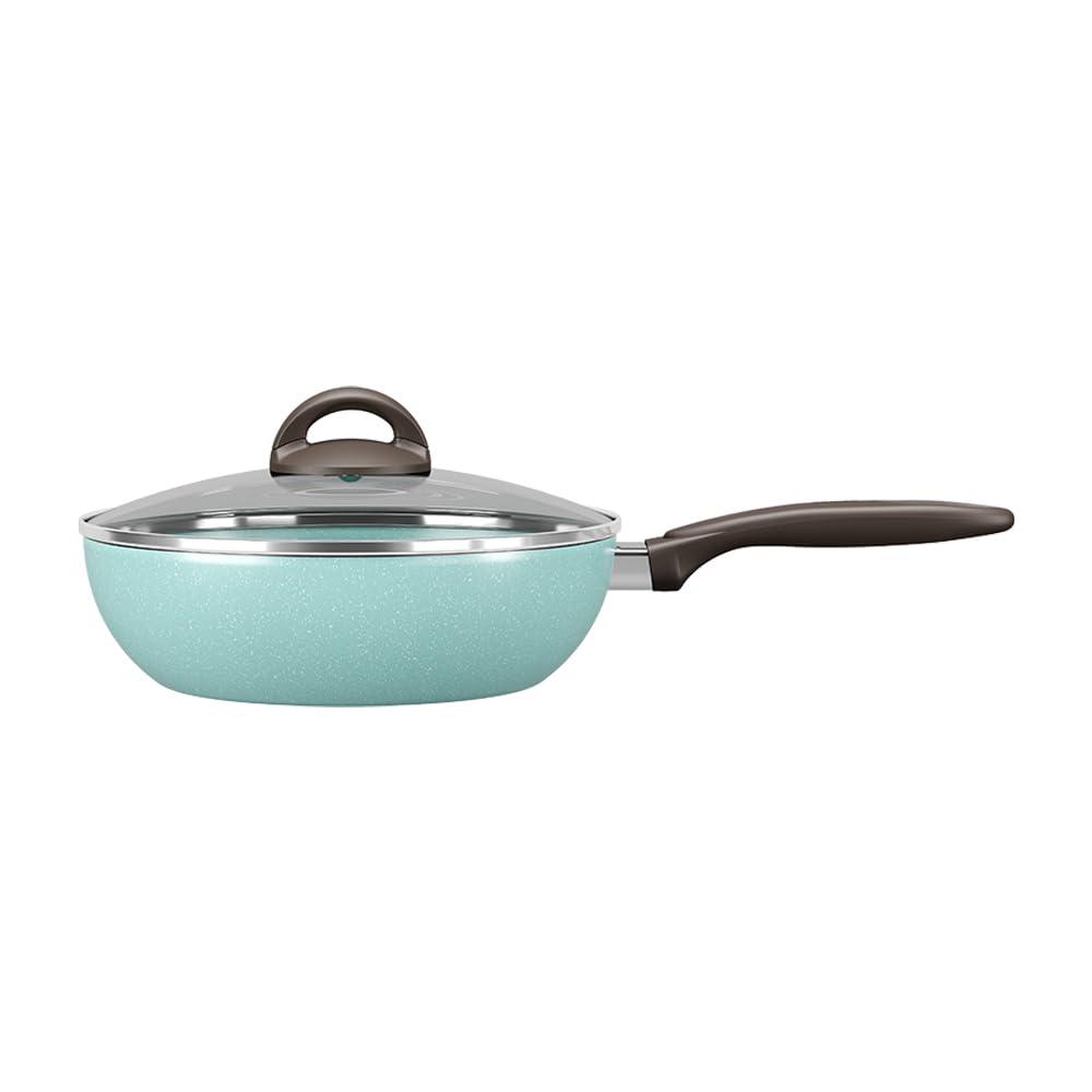 Brinox - Wok com Tampa 28Cm 4,1L Ceramic Life Suprema - Verde