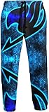 ISaikoy Anime Fairy Tail Pants Natsu Dragneel Trousers Gym Joggers Drawstring Cosplay Sports Sweatpants
