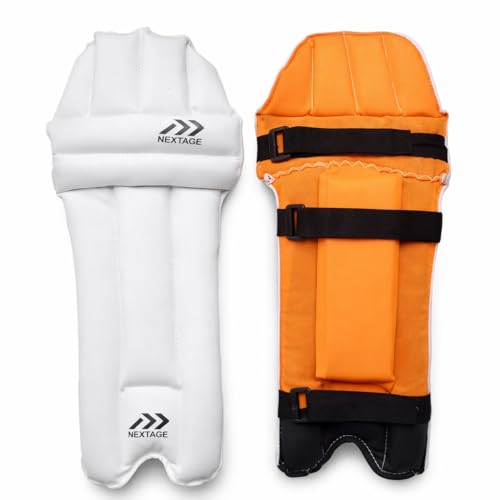 Image of Nextage Kids Cricket Leg Guard | Mini Batting Pads for Boys (Age 5-6 Years) | Lightweight & Comfortable Protective Gear for Junior Players | Small Size Leg Pads for Beginner Cricketers