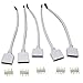 LEDENET 5pin Male Connector Wire Cable For Flexible 5050 RGBW RGBWW LED Strip Light (5-pack)