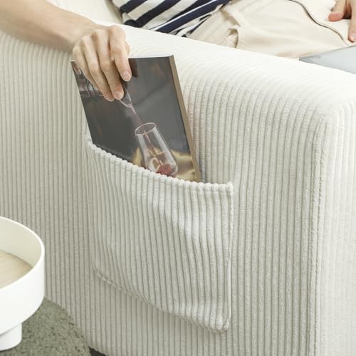 Canapé 3 places velours côtelé Beige – Mod. 83B-413V00BG