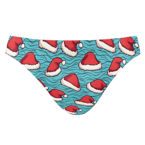 Christmas Xmas Christmas Hat Swim Briefs for Men Swimsuit Bikini Swimwear XXXL B0403697