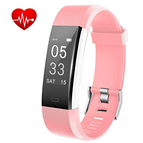 Lintelek Fitness Tracker - Activity Tracker with Heart Rate Monitor, Waterproof Smart Fitness