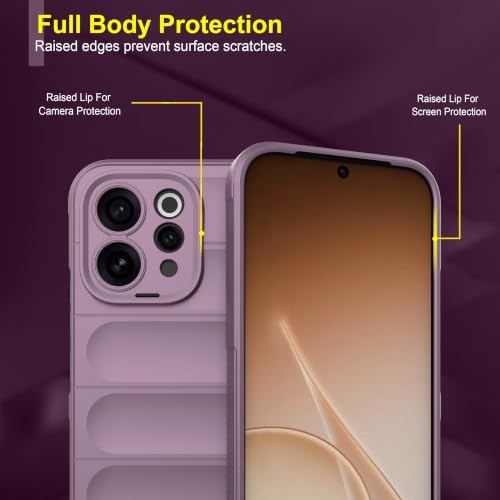 Image of Zapcase Back Case Cover for Vivo V70 Elite 5G | Compatible for Vivo V70 Elite 5G Back Cover | Liquid Silicon Magic Case with Camera Protection | Lavender