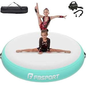 FBSPORT Airspot Aufblasbare Airtrack Matte Turnmatte Air Barrel
