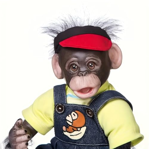 Muñeca Bebé Mono Reborn de 42cm Realista miniatura 3