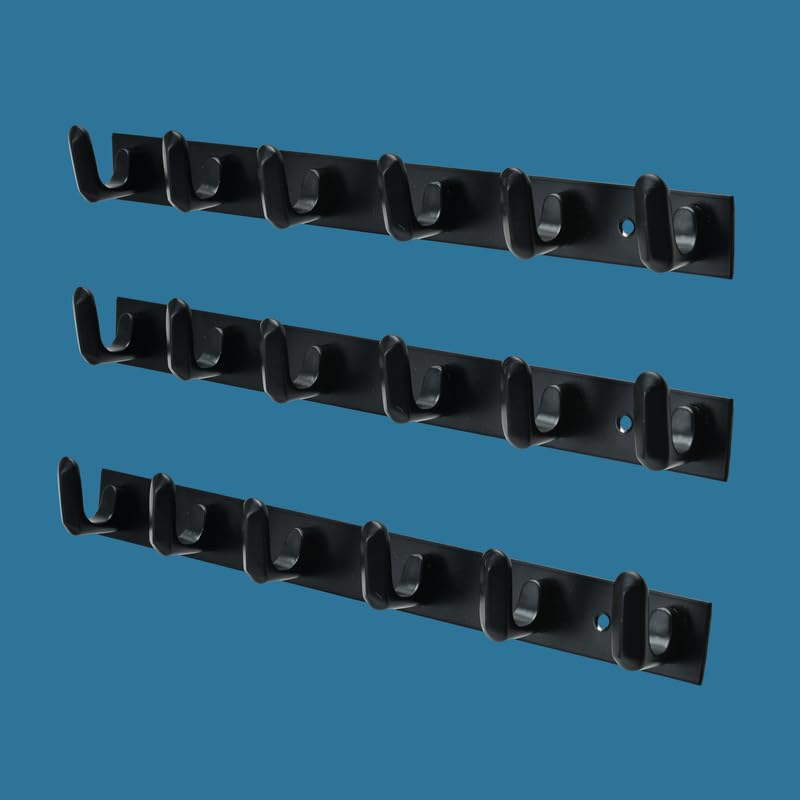 MOTIQO L- Shape 6 Pin Bathroom Cloth Hooks Hanger Wall Bedroom Bathroom Robe Hooks Rail for Hanging Keys,Clothes (Black- Set-3) (B0CSFNVTX1) Amazon Price History, Amazon Price Tracker