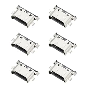 ECSiNG 6Pcs USB Type C Charging Port Connector Tail Plug Interface Laptop USB Jack Socket Connector compatible with Huawei MateBook D14