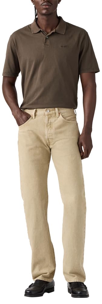 Levi's Herren Jeanshose 501 Original mit Knopfleiste, Straight Fit