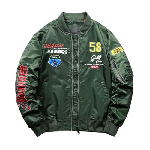 Veste de baseball brodée MA1 blouson bomber homme mi-saison style urbain