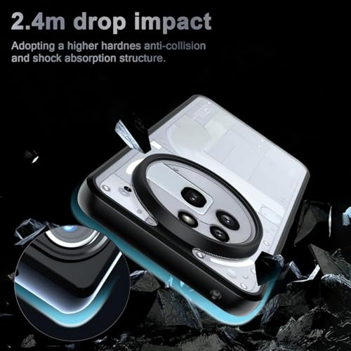 Image of REALCASE Clear Case for Nothing Phone 3a Pro 5G | Transparent Hard PC Back & Soft TPU Bumper | Not Yellowing Shockproof Protective Case Slim Fit Thin Cover for Nothing Phone 3a Pro 5G