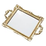 Plateau miroir – que ce soit comme accessoire photo ou élément de décoration, c'est tout à fait approprié. plateau miroir vintage