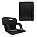 Home-Complete Stadium Seat Chair 2 Pack- Wide Bleacher Cushions with Padded Back Support 6 Reclining Positions, Black