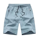 WaltZon Boys Cargo Shorts Youth Quick Dry Lightweight Pull-On Hiking Shorts for Sports Outdoor with Zipper...