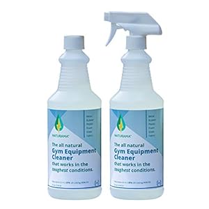 Naturama Yoga Mat Cleaner – Eco-Friendly Gym Equipment Cleaner, Works Great On Exercise Machines, Mats, Sports Gear. Cleans Sweat Without Slippery Residue. unscented and Hypoallergenic. (32oz x 2)